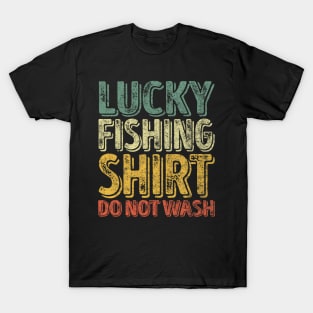 Lucky Fishing Do Not Wash Fisherman Christmas T-Shirt